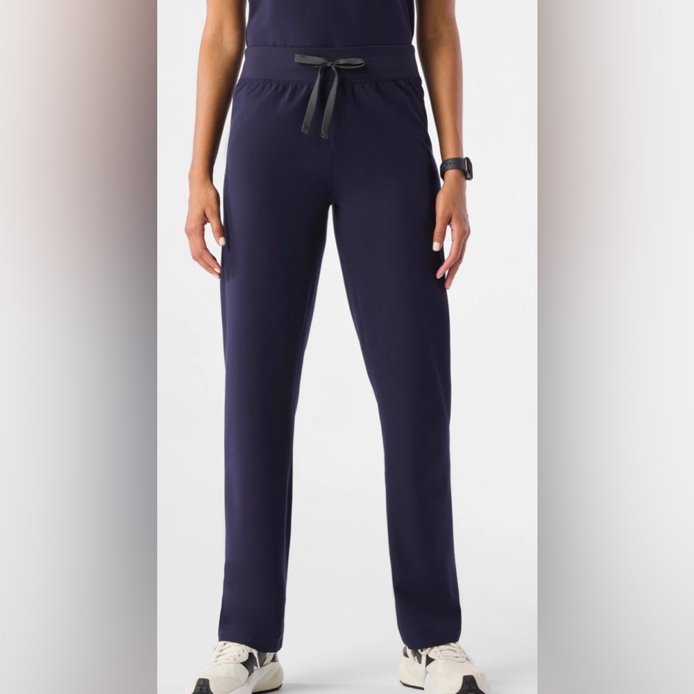 FIGS “High Waisted Livingston” Scrub Pants in Navy